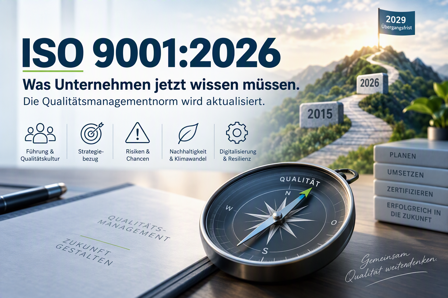 ISO 9001:2026 – Aktualisierung der Qualitätsmanagementnorm: Was Unternehmen jetzt wissen müssen